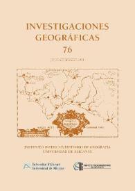 Investigaciones Geográficas. Núm. 76, 2021 | Biblioteca Virtual Miguel de Cervantes