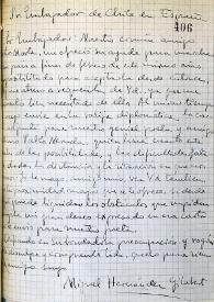 Más información sobre Carta de Miguel Hernández a Germán Vergara Donoso. Junio de 1939
