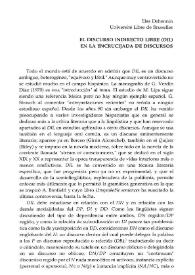 El discurso indirecto libre (DIL) en la encrucijada de discursos  / Elsa Dehennin | Biblioteca Virtual Miguel de Cervantes