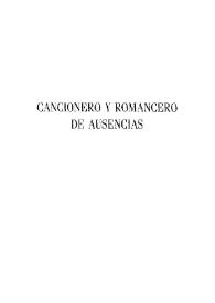 Cancionero y romancero de ausencias / Miguel Hernández | Biblioteca Virtual Miguel de Cervantes