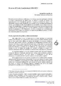 En torno al Trienio Constitucional (1820-1823)  / Antonio Moliner Prada | Biblioteca Virtual Miguel de Cervantes