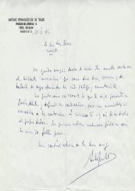 Carta manuscrita de Fernández-Cid de Temes, Antonio a Luis Galve. 1982-02-23 | Biblioteca Virtual Miguel de Cervantes