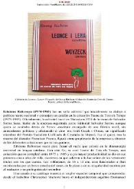 Edicions Robrenyo [editorial] (1974-1985) [Semblanza] / Teresa Julio | Biblioteca Virtual Miguel de Cervantes