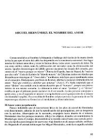Miguel Hernández: el hombre del amor / Antonio Gracia | Biblioteca Virtual Miguel de Cervantes