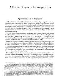 Alfonso Reyes y la Argentina / Enrique Zuleta Álvarez | Biblioteca Virtual Miguel de Cervantes