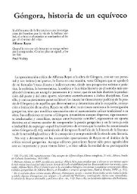 Góngora, historia de un equívoco / Loreto Busquets | Biblioteca Virtual Miguel de Cervantes