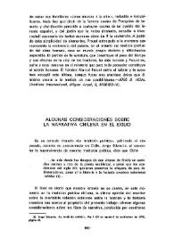 Algunas consideraciones sobre la narrativa chilena en el exilio
 / Teresa Cajiao Salas | Biblioteca Virtual Miguel de Cervantes