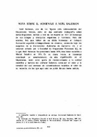 Nota sobre el homenaje a Noël Salomon / Juan Francisco Fuentes | Biblioteca Virtual Miguel de Cervantes