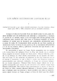 Los años lucenses de Laverde Ruiz / Dionisio Gamallo Fierros | Biblioteca Virtual Miguel de Cervantes