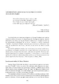 Los orígenes aristocráticos portugueses de los Machado / Pablo del Barco | Biblioteca Virtual Miguel de Cervantes