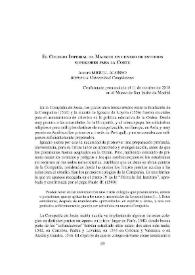 El Colegio Imperial de Madrid: un centro de estudios superiores para la Corte / Aurora Miguel Alonso | Biblioteca Virtual Miguel de Cervantes