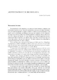 Antonio Machado y su sed educativa / Jacinto Luis Guereña | Biblioteca Virtual Miguel de Cervantes