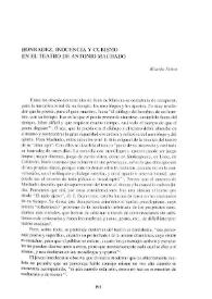 Honradez, inocencia y cubismo en el teatro de Antonio Machado / Ricardo Salvat | Biblioteca Virtual Miguel de Cervantes