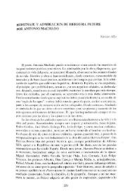 Homenaje y admiración de Herrera Petere por Antonio Machado / Narciso Alba | Biblioteca Virtual Miguel de Cervantes