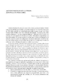 Antonio Machado en la poesía española de posguerra / María Francisca Franco Carrilero | Biblioteca Virtual Miguel de Cervantes