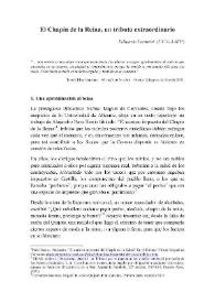 El Chapín de la Reina, un tributo extraordinario / Juan Eduardo Leonetti | Biblioteca Virtual Miguel de Cervantes