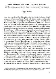 Más sobre el exilio de Carlos Arniches en Buenos Aires y sus proyecciones teatrales / Jorge Dubatti | Biblioteca Virtual Miguel de Cervantes