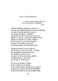 Carta a Antonio Machado / Fina García Marruz | Biblioteca Virtual Miguel de Cervantes