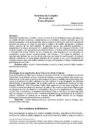 Semiótica de la súplica en la obra de Franz Schubert / Ahmed Oubali | Biblioteca Virtual Miguel de Cervantes