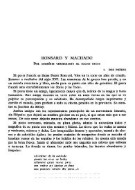 Ronsard y Machado. Del "aubépin verdissant" al "olmo seco"  / Luis Cortés Vázquez | Biblioteca Virtual Miguel de Cervantes