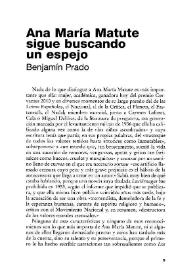 Ana María Matute sigue buscando un espejo / Benjamín Prado | Biblioteca Virtual Miguel de Cervantes