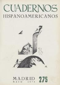 Cuadernos Hispanoamericanos. Núm. 275, mayo 1973 | Biblioteca Virtual Miguel de Cervantes