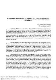 El hombre, sus obras y su destino en la poesía de Miguel Hernández / Marie Chevallier | Biblioteca Virtual Miguel de Cervantes