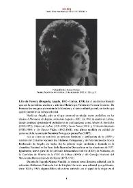 Lília da Fonseca [editora] (Benguela, Angola, 1906-Lisboa, 1991) [Semblanza] / Daniel Melo | Biblioteca Virtual Miguel de Cervantes
