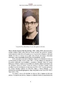 Maria Alberta Menéres [editora] (Vila Nova de Gaia, 1930 - Lisboa, 2019) [Semblanza] / Daniel Melo | Biblioteca Virtual Miguel de Cervantes