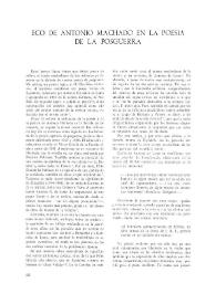 Eco de Machado en la poesía de la posguerra  / Luis González Nieto | Biblioteca Virtual Miguel de Cervantes