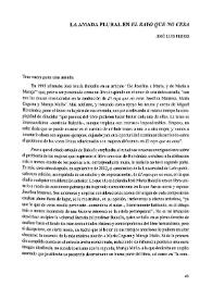 La amada plural en "El rayo que no cesa" / José Luis Ferris | Biblioteca Virtual Miguel de Cervantes