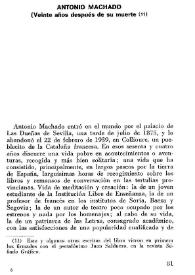 Antonio Machado (Veinte años después de su muerte) / Dionisio Ridruejo | Biblioteca Virtual Miguel de Cervantes