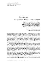 Anales de Literatura Española, núm. 38 (2023). Presentación / Helena Establier Pérez y Laura Palomo Alepuz | Biblioteca Virtual Miguel de Cervantes