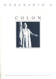 Monumento a Colón  / [Mª del Carmen Simón Palmer] | Biblioteca Virtual Miguel de Cervantes