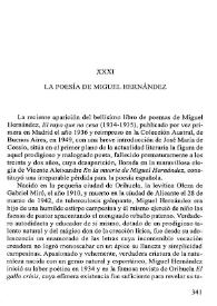 La poesía de Miguel Hernández / Antonio Vilanova | Biblioteca Virtual Miguel de Cervantes