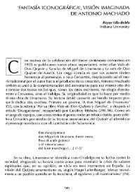 "Fantasía iconográfica", visión imaginada de Antonio Machado / Reyes Vila-Belda | Biblioteca Virtual Miguel de Cervantes