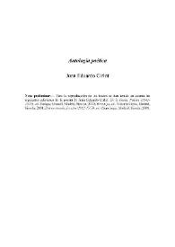 Antología poética / Juan Eduardo Cirlot | Biblioteca Virtual Miguel de Cervantes