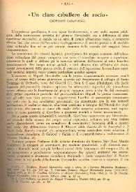 Un claro caballero de rocío / Giovanni Caravaggi | Biblioteca Virtual Miguel de Cervantes