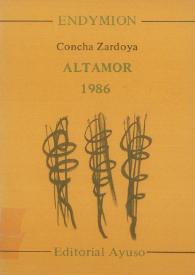Altamor / Concha Zardoya | Biblioteca Virtual Miguel de Cervantes