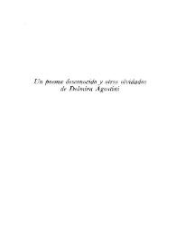 Un poema desconocido y otros olvidados de Delmira Agustini / Manuel Alvar | Biblioteca Virtual Miguel de Cervantes