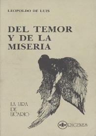 Del temor y de la miseria / Leopoldo de Luis | Biblioteca Virtual Miguel de Cervantes