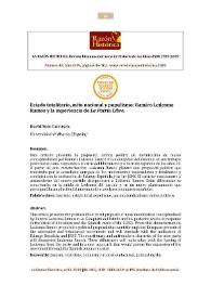 Estado totalitario, mito nacional y populismo: Ramiro Ledesma Ramos y la experiencia de "La Patria Libre" / David Soto Carrasco | Biblioteca Virtual Miguel de Cervantes