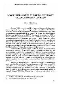 Miguel Hernández en inglés: estudios y traducciones en los EEUU / Elena Pellús Pérez | Biblioteca Virtual Miguel de Cervantes