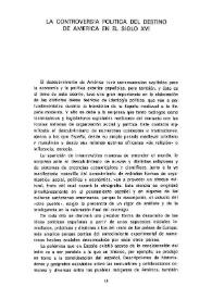 La controversia política del destino de América en el siglo XVI / Tomás Zamora | Biblioteca Virtual Miguel de Cervantes