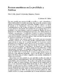 Escenas marítimas en "Lo prohibido" y "Sotileza" / Peter A. Bly | Biblioteca Virtual Miguel de Cervantes