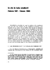 Un año de lucha estudiantil (Febrero 1967-Febrero 1968) | Biblioteca Virtual Miguel de Cervantes