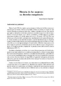 Historia de las mujeres: Un derecho conquistado / Sara Beatriz Guardia | Biblioteca Virtual Miguel de Cervantes
