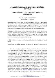 Joaquín Varela, el mejor compañero de viaje / Miguel Ángel Presno Linera | Biblioteca Virtual Miguel de Cervantes
