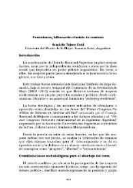 Feminismos, bifurcación clasista de caminos / Graciela Tejero Coni | Biblioteca Virtual Miguel de Cervantes