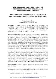 Las nociones de lo contencioso administrativo y el desarrollo constitucional chileno / Pedro Harris Moya | Biblioteca Virtual Miguel de Cervantes